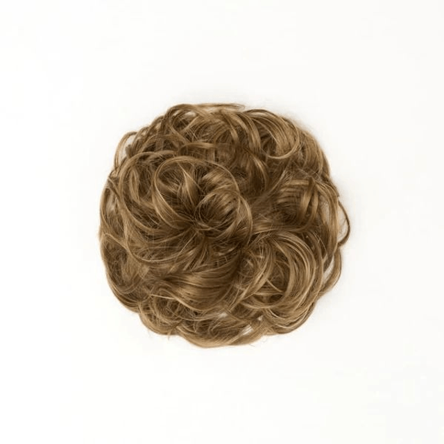 Stranded Curly Hair Messy Bun Scrunchie