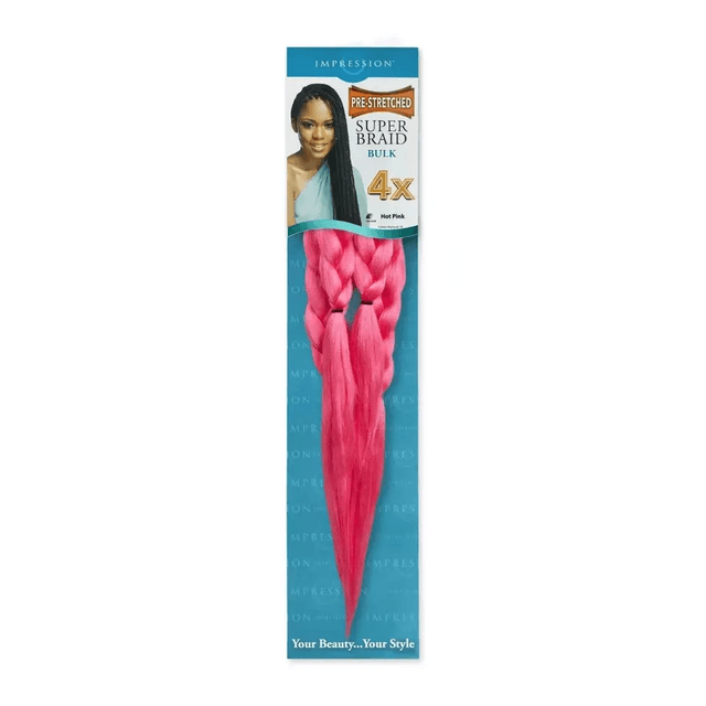 Impression 4X Value Pre Stretched Braiding Hair Extensions ( All Colours)