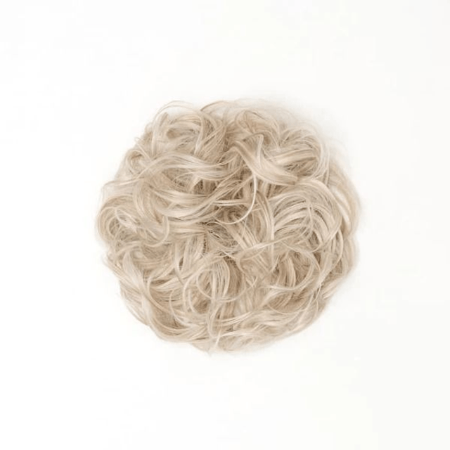 Stranded Curly Hair Messy Bun Scrunchie