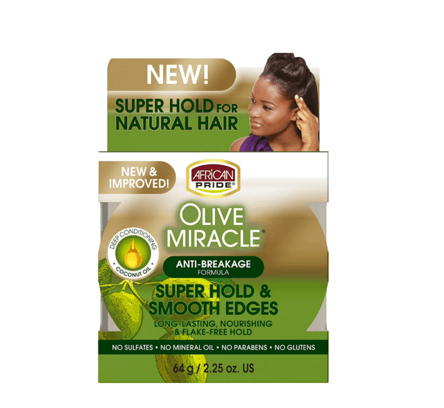 African Pride Olive Miracle Silky Smooth Edges 2.25oz