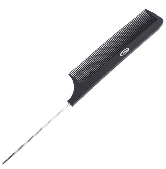 Fine Lines Bone tail comb, Metal (102-00)