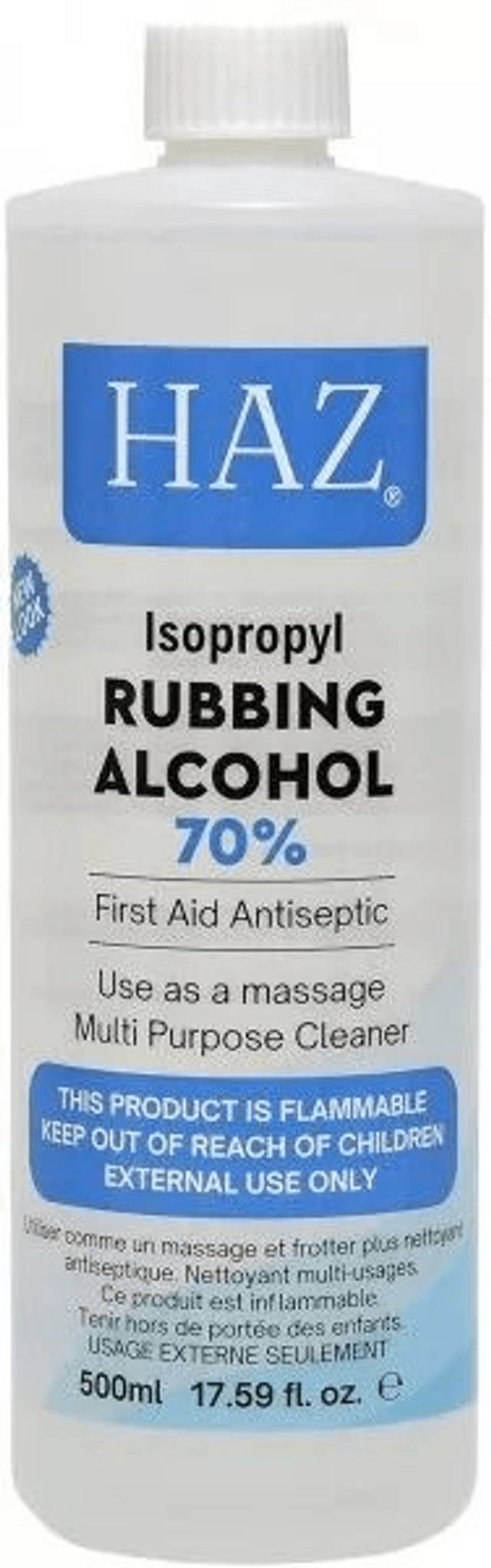 HAZ: RUBBING ALCOHOL 70% 500ML