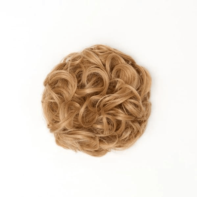 Stranded Curly Hair Messy Bun Scrunchie
