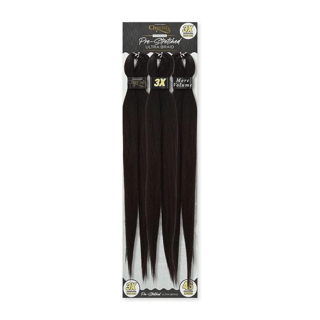 Cherish 3X VP Pre-Str. Braids 46 (Col.  1B)