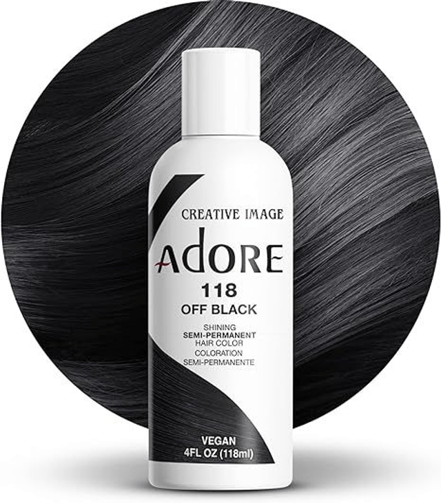 Luminous Semi-Permanent Hair Colour, Off Black, 118 ml