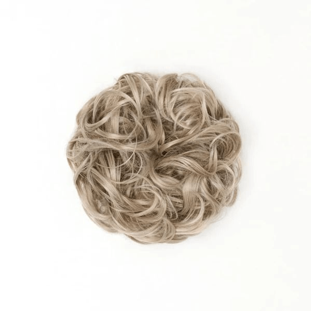 Stranded Curly Hair Messy Bun Scrunchie