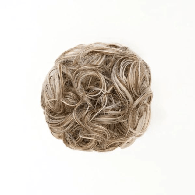 Stranded Curly Hair Messy Bun Scrunchie