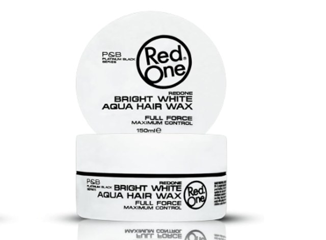 Red One : Bright White Aqua Hair Wax 5oz