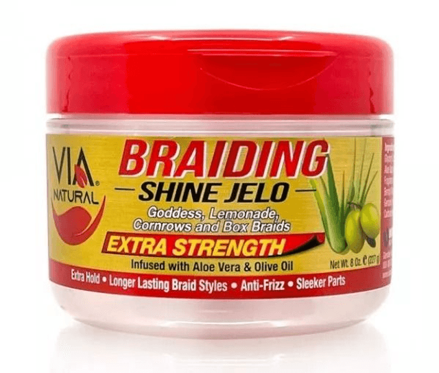 VIA NATURAL: BRAID SHINE JELO - EXTRA STRENGTH 8OZ