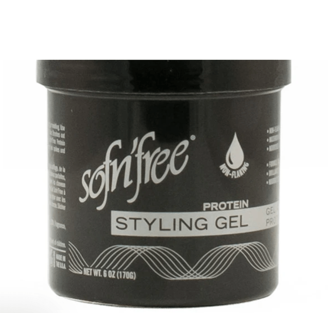 Sof N' Free Styling Gel W/Protein Black 6 oz