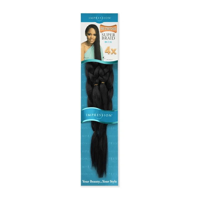 Impression 4X Value Pre Stretched Braiding Hair Extensions ( All Colours)