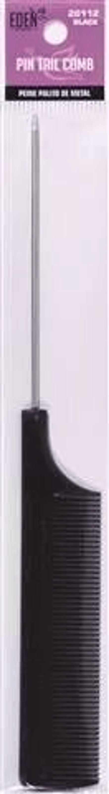 Eden: Metal Pin Tail Comb - Black (20112)
