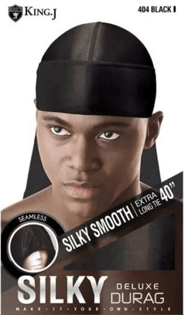 KING J: SILKY DURAG - BLACK (404)