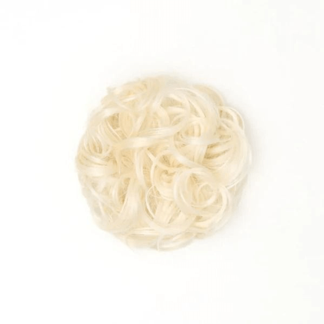 Stranded Curly Hair Messy Bun Scrunchie