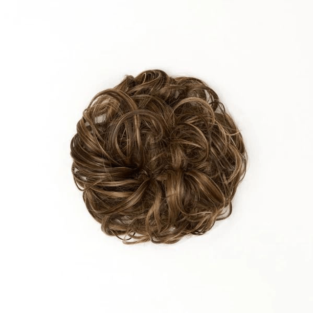 Stranded Curly Hair Messy Bun Scrunchie