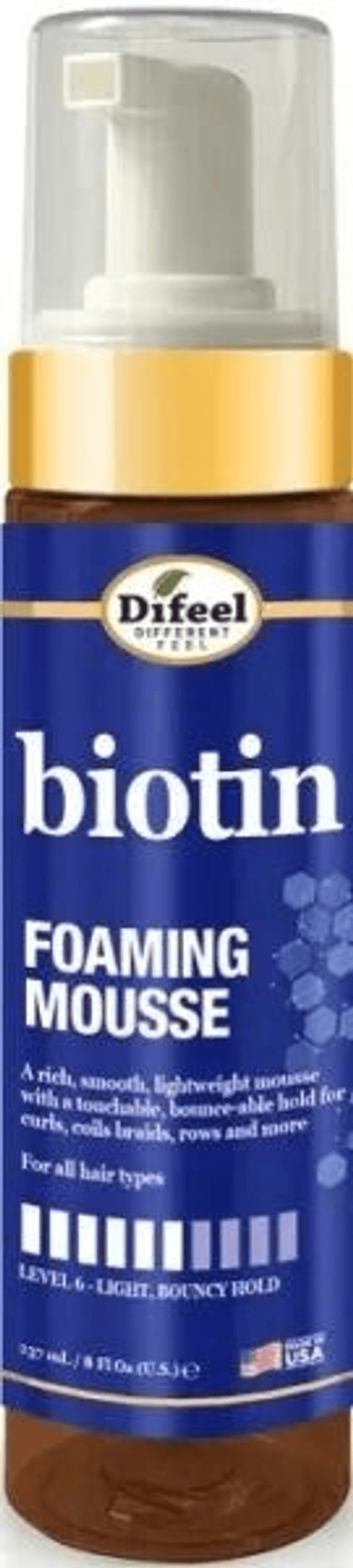 DIFEEL: BIOTIN FOAMING MOUSSE 8OZ 237ML