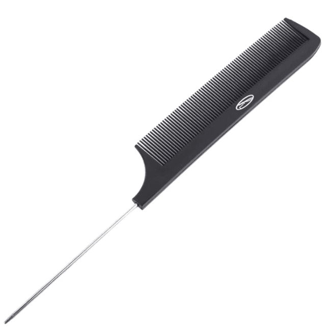 Fine Lines Bone tail comb, Metal (102-00)