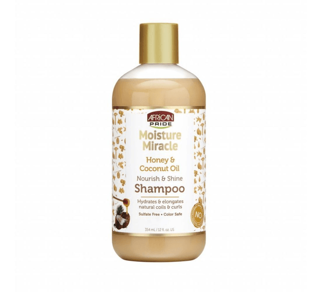 African Pride Moisture Miracle Honey &amp; Coconut Oil Shampoo - 12oz