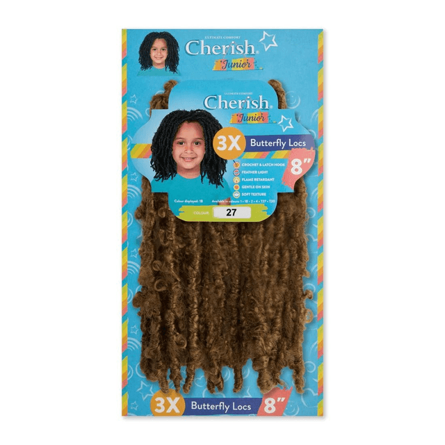 Cherish Junior Bulk : 3X Butterfly Locs 8 (Col. 27)