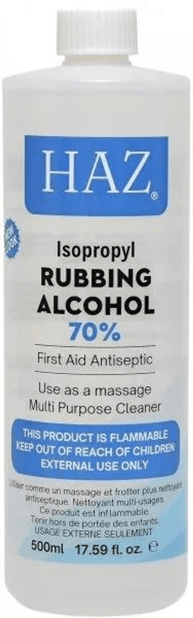 HAZ: RUBBING ALCOHOL 70% 500ML