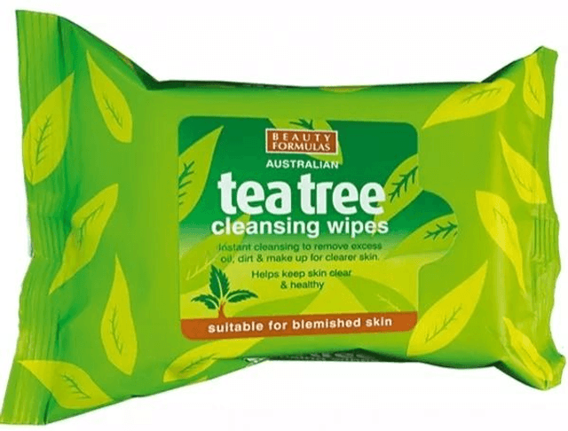Beauty Formulas: Tea Tree Cleansing Wipes 25&#039;s