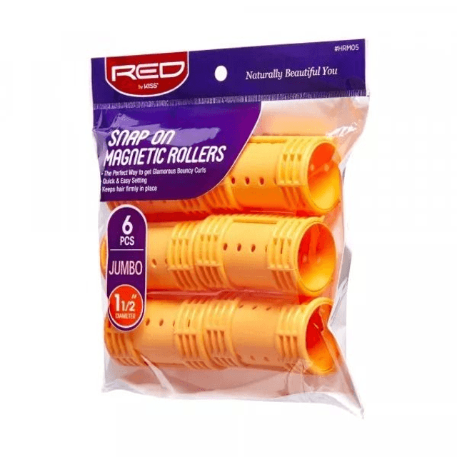 RED BY KISS: SNAP ON MAG ROLLERS - JUMBO (HRM05)