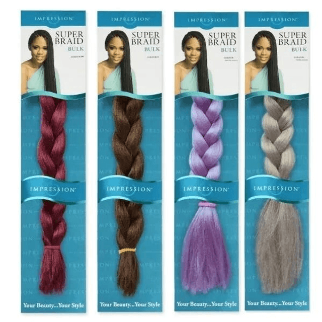 Impression Super Braids Hair Extension 86&quot; All Colors