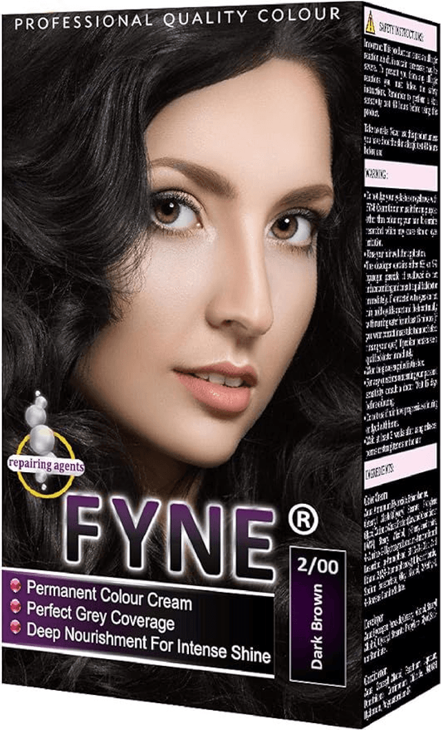 FYNE  Permanent Hair Dye for Women-(Dark Brown 2/00)