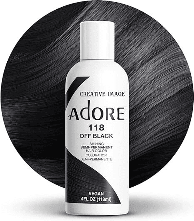 Luminous Semi-Permanent Hair Colour, Off Black, 118 ml