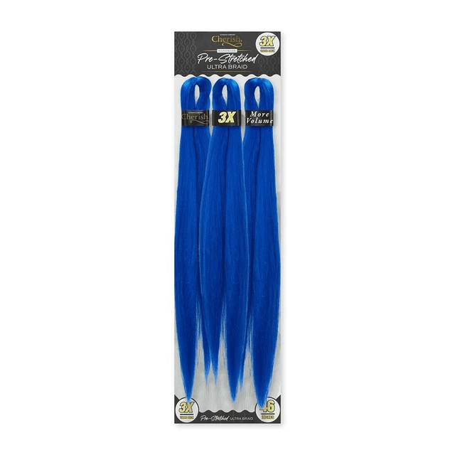 Cherish 3X VP Pre-Str. Braids 46 (Col.  BLUE)