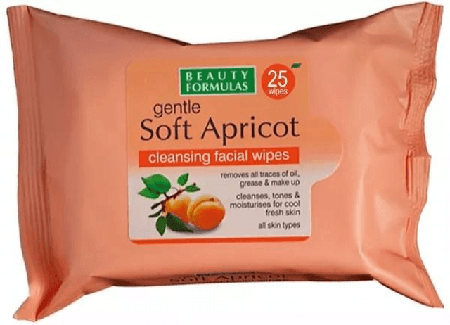 B/ Formulas: Gentle Soft Apricot Cleansing Wipes 25s