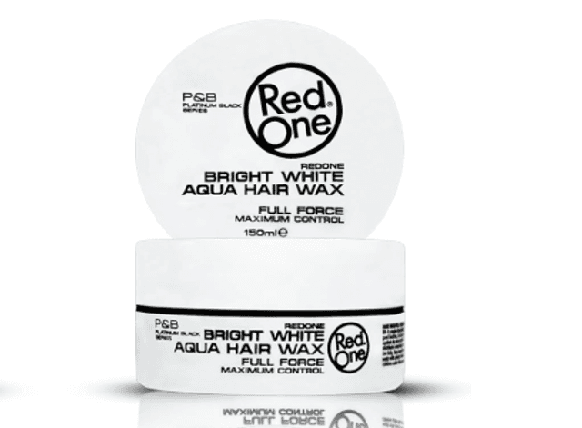 Red One : Bright White Aqua Hair Wax 5oz