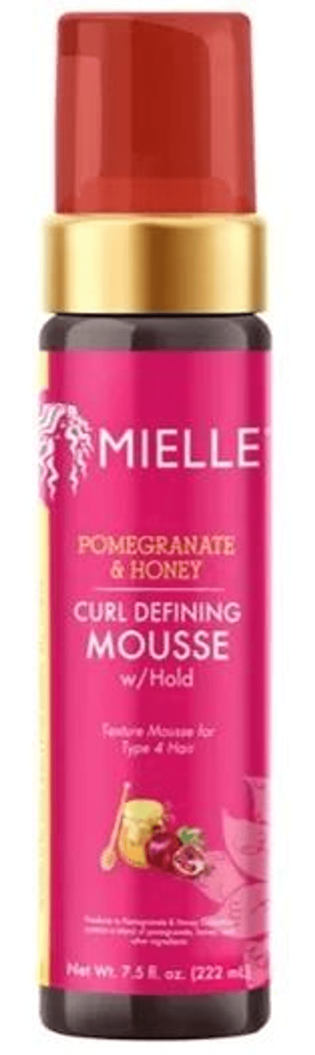 MIELLE: POMEGRANATE &amp; HONEY - CURL DEFINING MOUSSE (HOLD) 7.5OZ