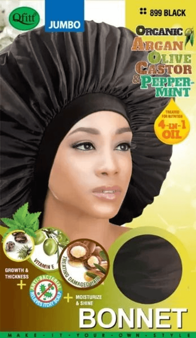 QFITT: ORG BONNET JUMBO - BLACK (899)