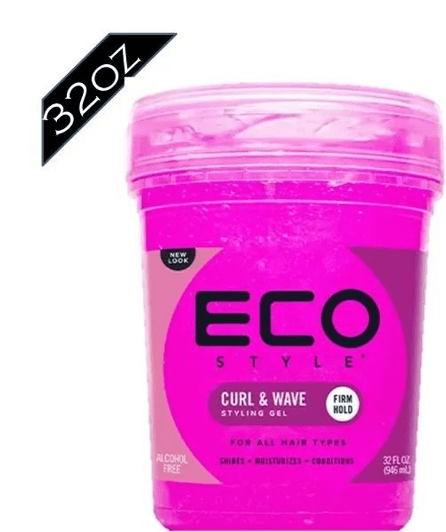 ECO: STYLING GEL - 32OZ CURL &amp; WAVE PINK (I903A)