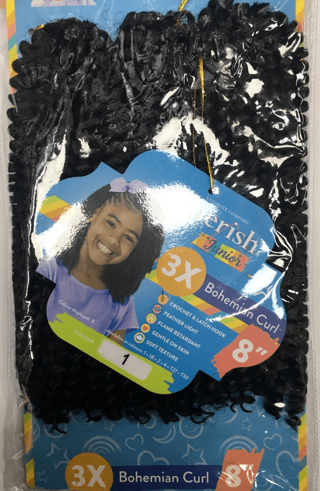 Cherish Junior Bulk : 3X Bohemian Curl 8  (Col. 1)