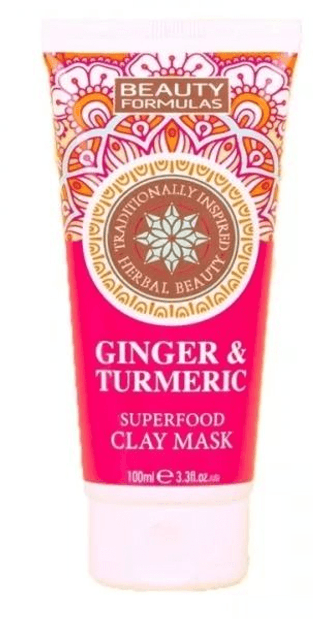 BEAUTY FORMULAS: GINGER &amp; TURMERIC CLAY MASK 100ML