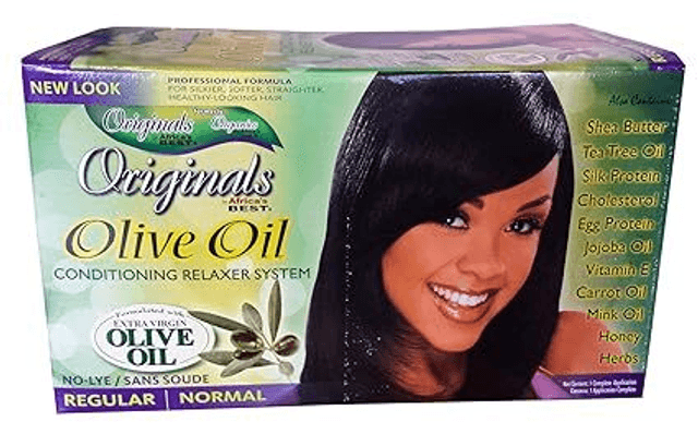 Africa&#039;s Best Originals Olive Oil Conditioning Relaxer System for Women, Regular/Normal