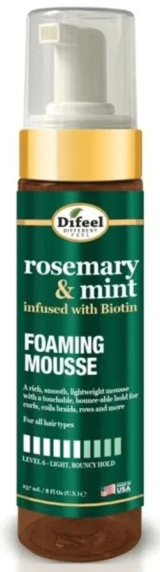 DIFEEL: ROSEMARY MINT FOAMING MOUSSE 8OZ 237ML