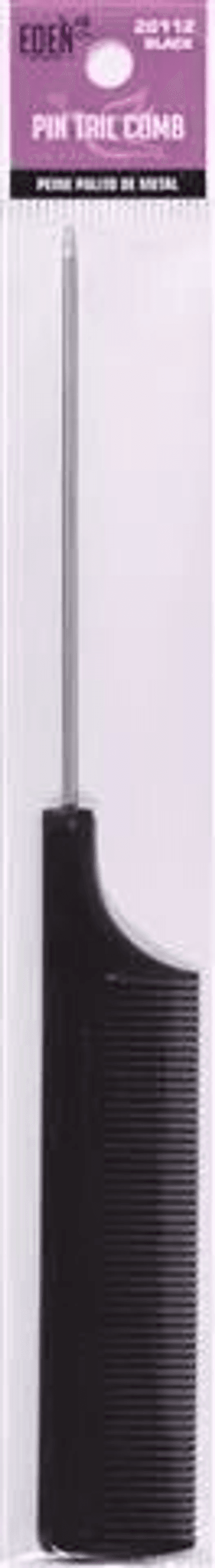 Eden: Metal Pin Tail Comb - Black (20112)