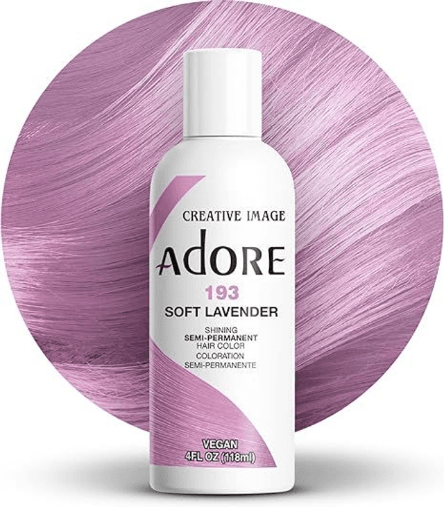 Adore Shining Semi-Permanent Hair Colour 118ml (193 Soft Lavender) 