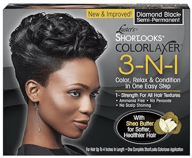 Lusters Shortlooks Colorlaxer 3-N-1 Semi-Perm Diamond Black