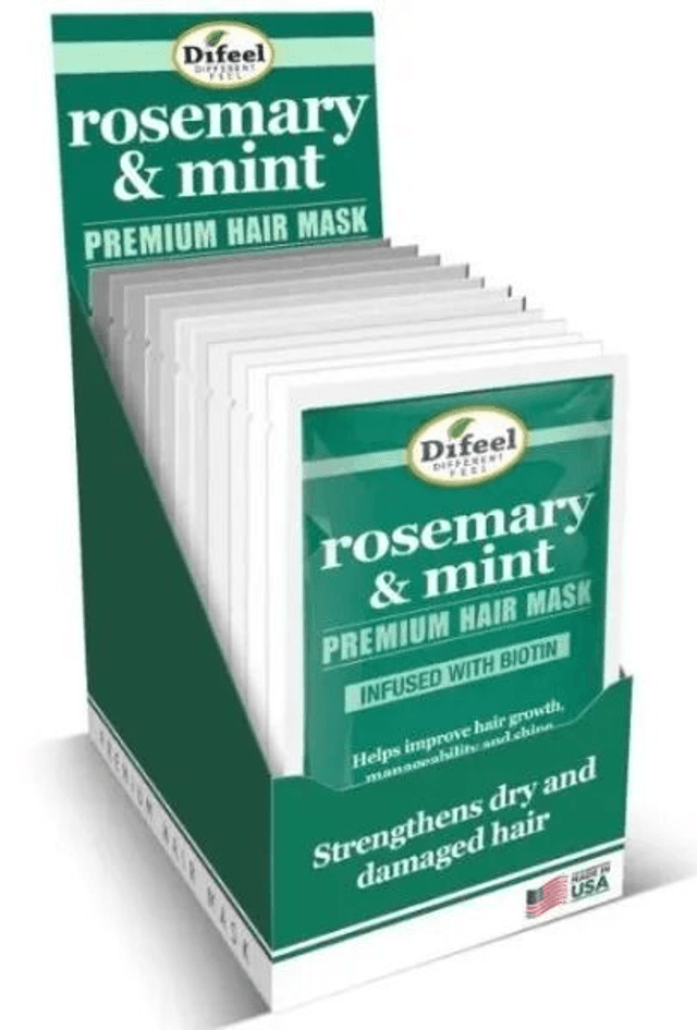 DIFEEL: PREMIUM HAIR MASK SACHET - ROSEMARY &amp; MINT 1.75OZ