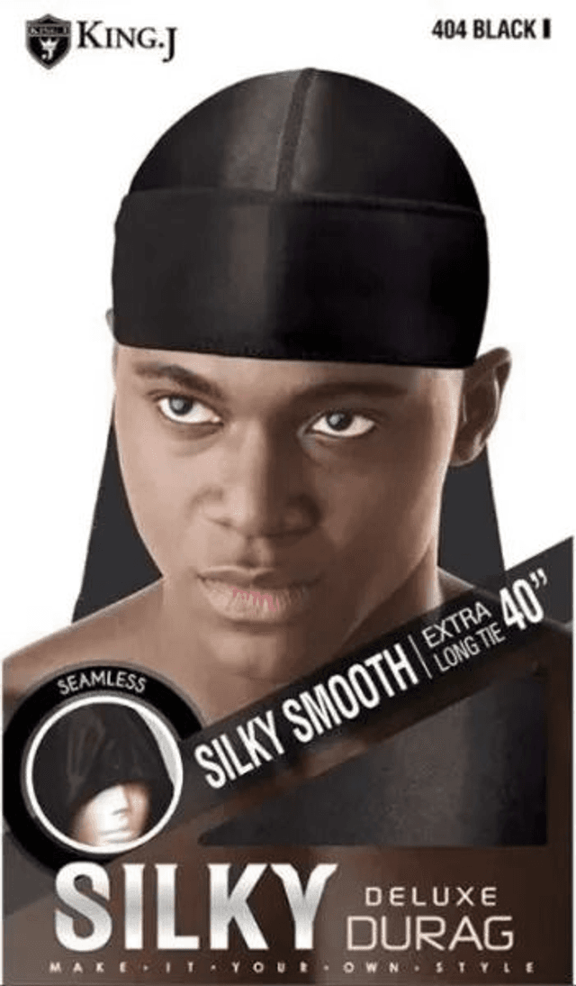 KING J: SILKY DURAG - BLACK (404)