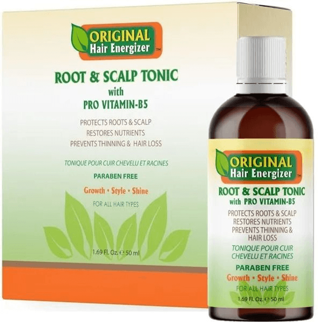 Organic  Hair Energizer: Root &amp; Scalp Tonic 1.7oz 50ML